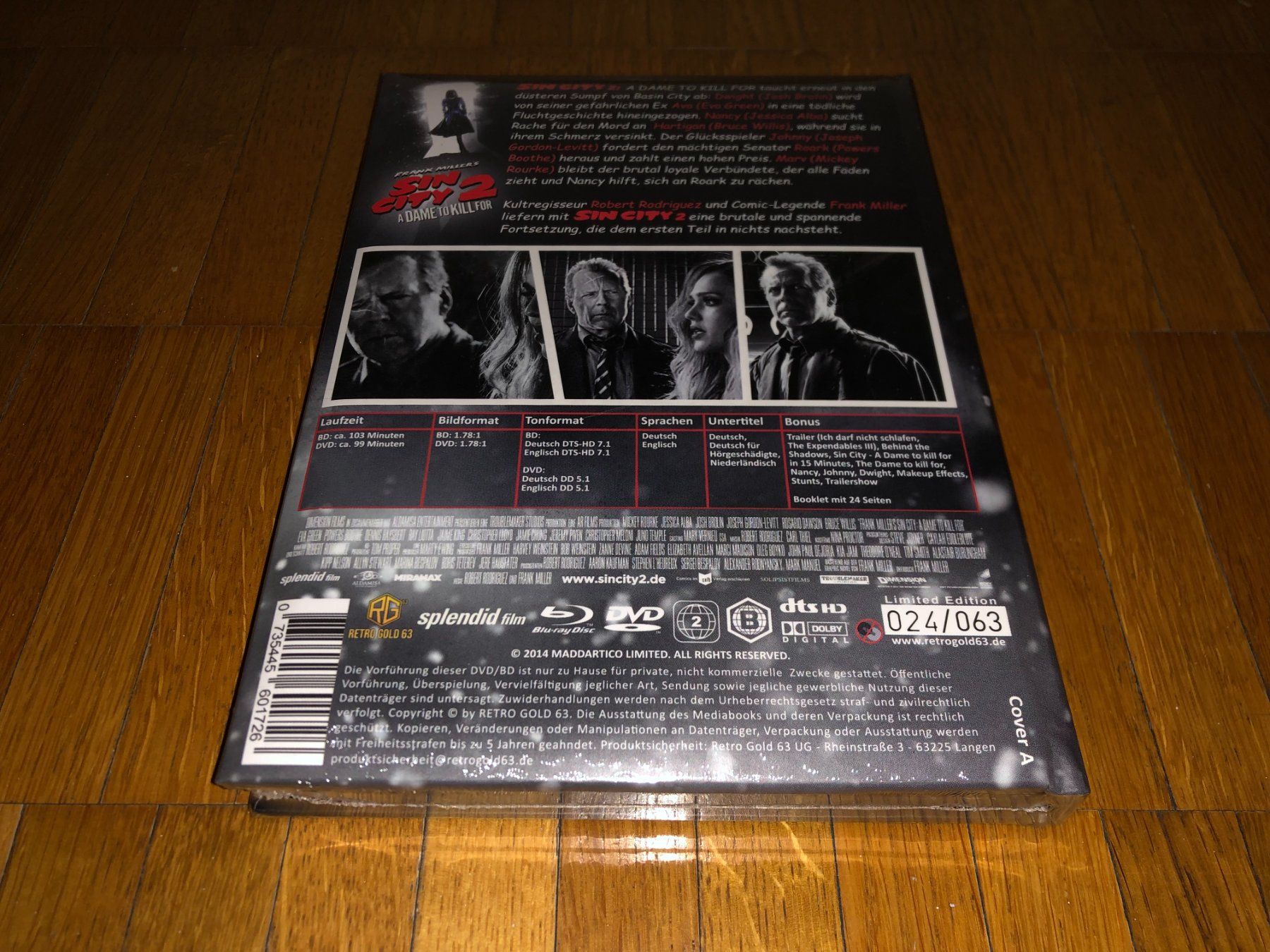 Tous les DVDs: Sin City 2 - MEDIABOOK - WATTIERT - A - UNCUT – Neuf avec emballage d'origine à Basel par havsok 1