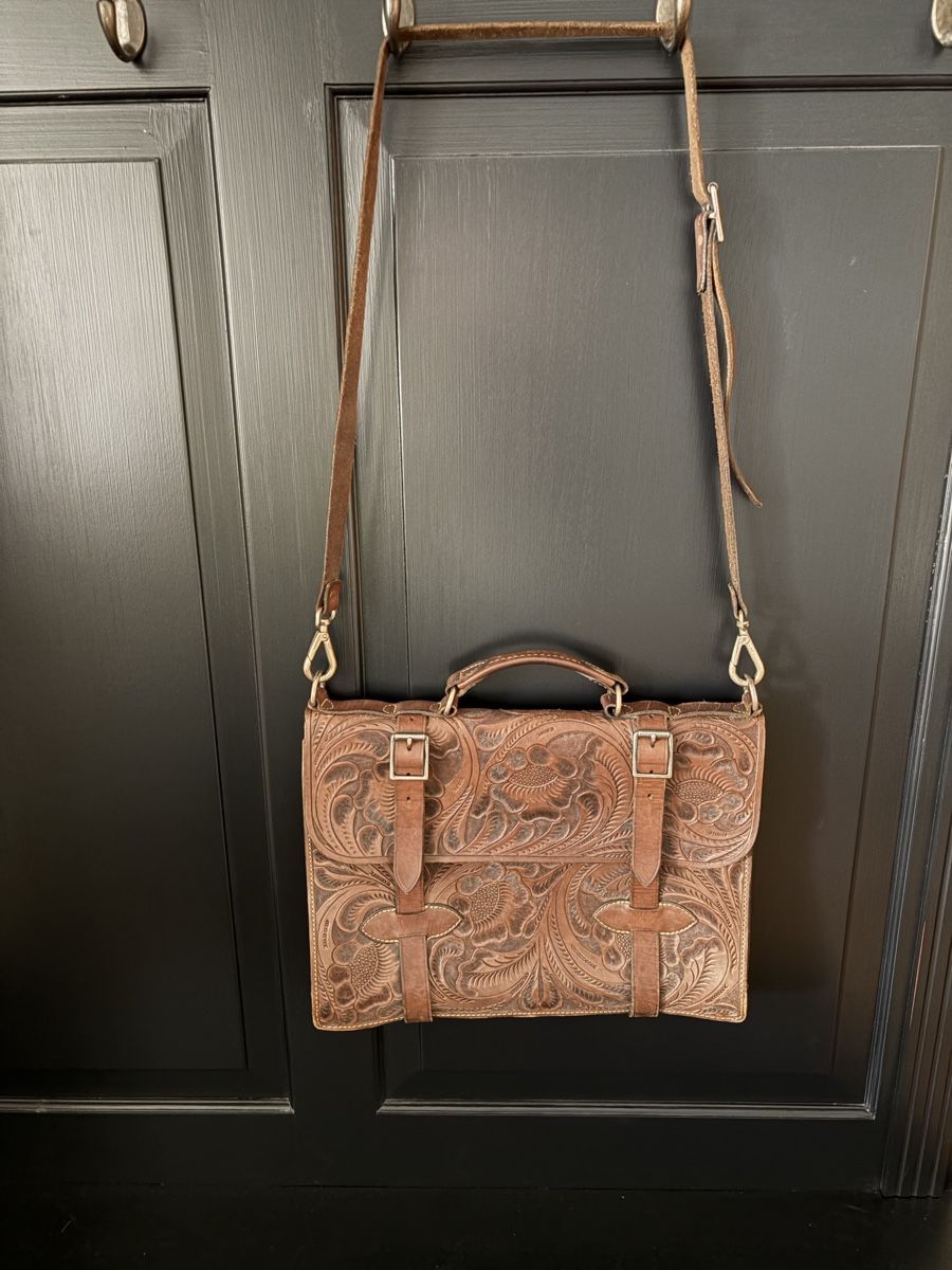 Ralph Lauren Koffer & Taschen: RRL Double Ralph Lauren Hand Tooled Leather Briefcase – Neu (gemäss Beschreibung) aus zug von alw_5lk9