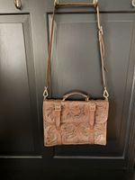 RRL Double Ralph Lauren Hand Tooled Leather Briefcase