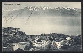 AK Mont-Pelerin, La gare, Bahnhof, 1912