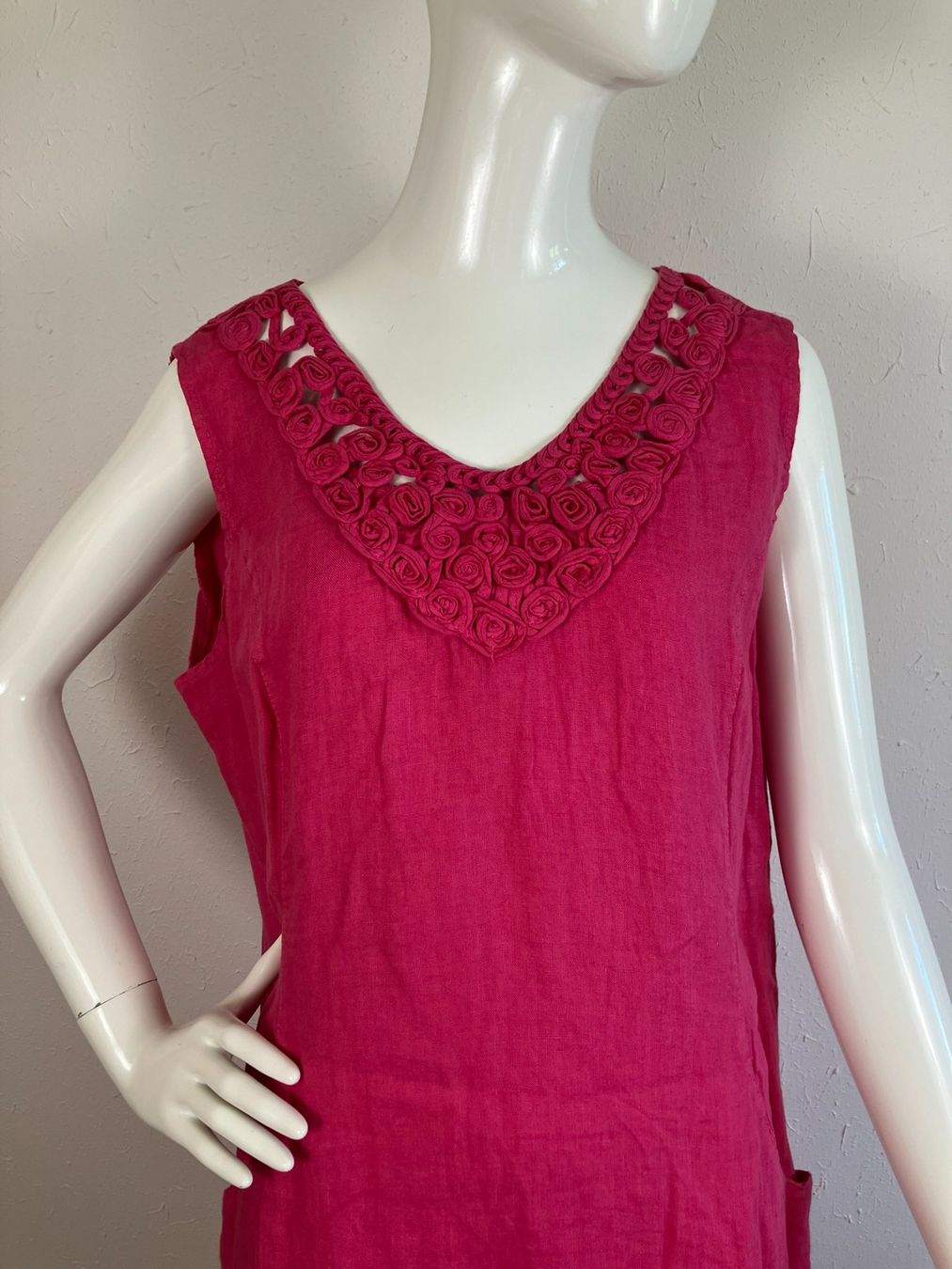Kleiderpakete: 2 x Leinenkleider pink und hellblau ca.Gr44 – Gebraucht aus Laupen ZH von kar_lfz6 2
