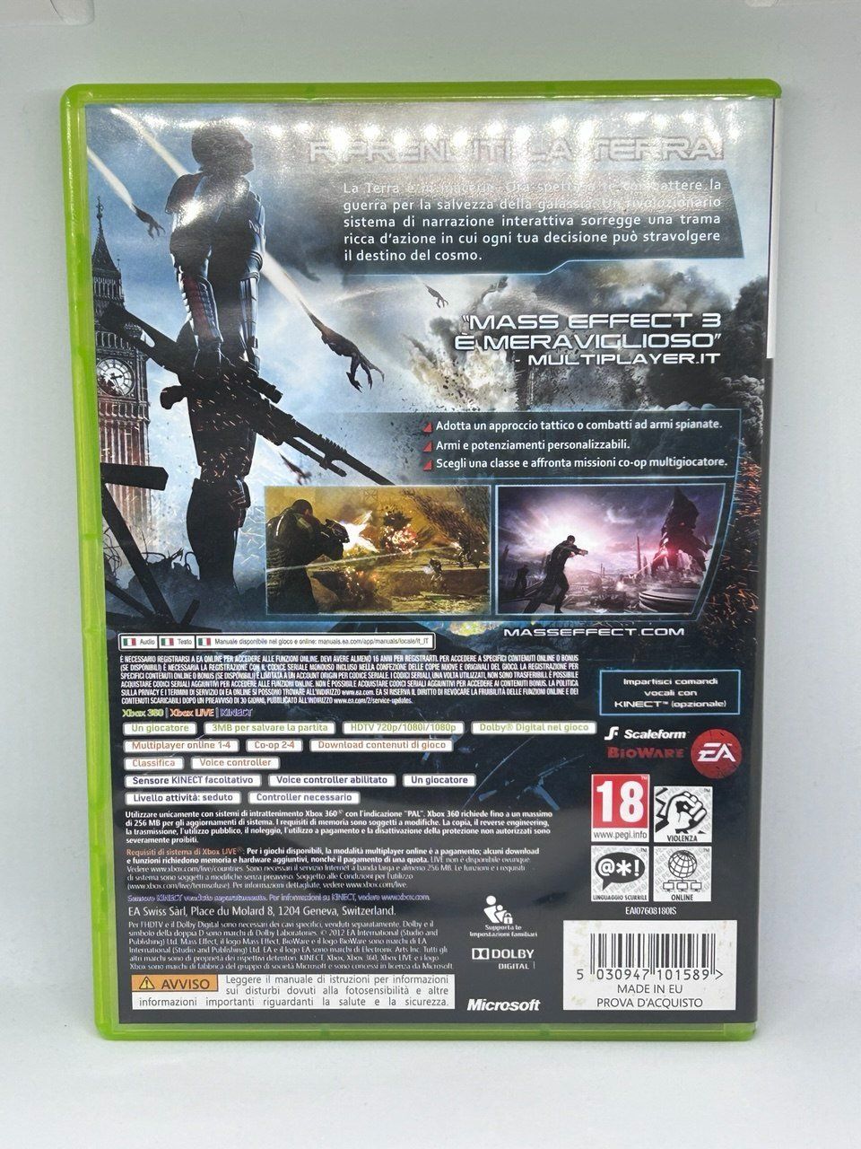 Microsoft Giochi: Mass Effect 3 per Xbox 360 – Usato da Giubiasco venduto da LorisVale 1