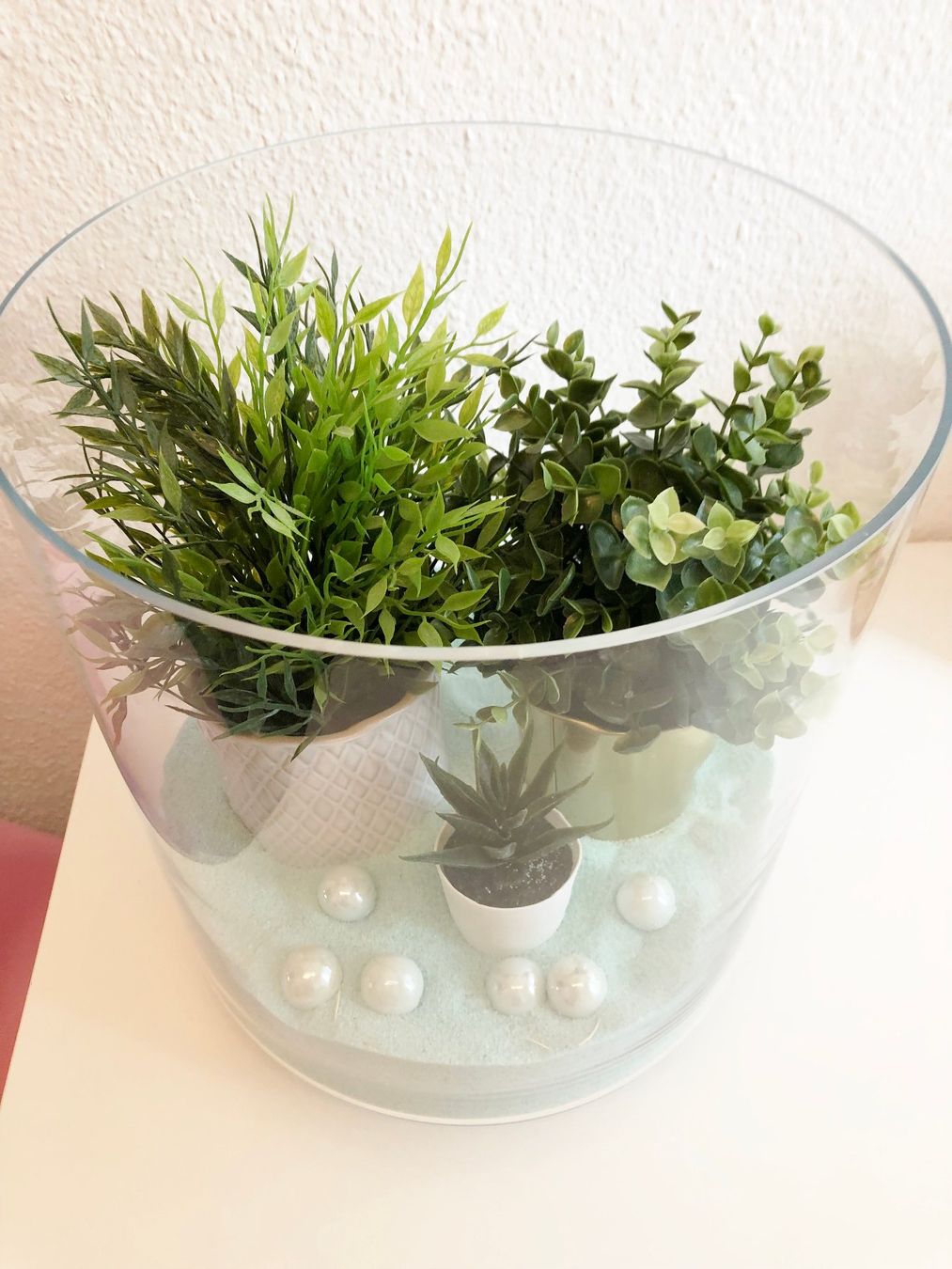 Interio Vase & Récipients: Dekovase mit Dekoblumen und Sand – Neuf (Voir description) à Glattbrugg par Ariel012 1