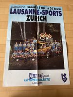 FC Lausanne Sports FC Zürich FCZ Vintage Matchplakat Poster