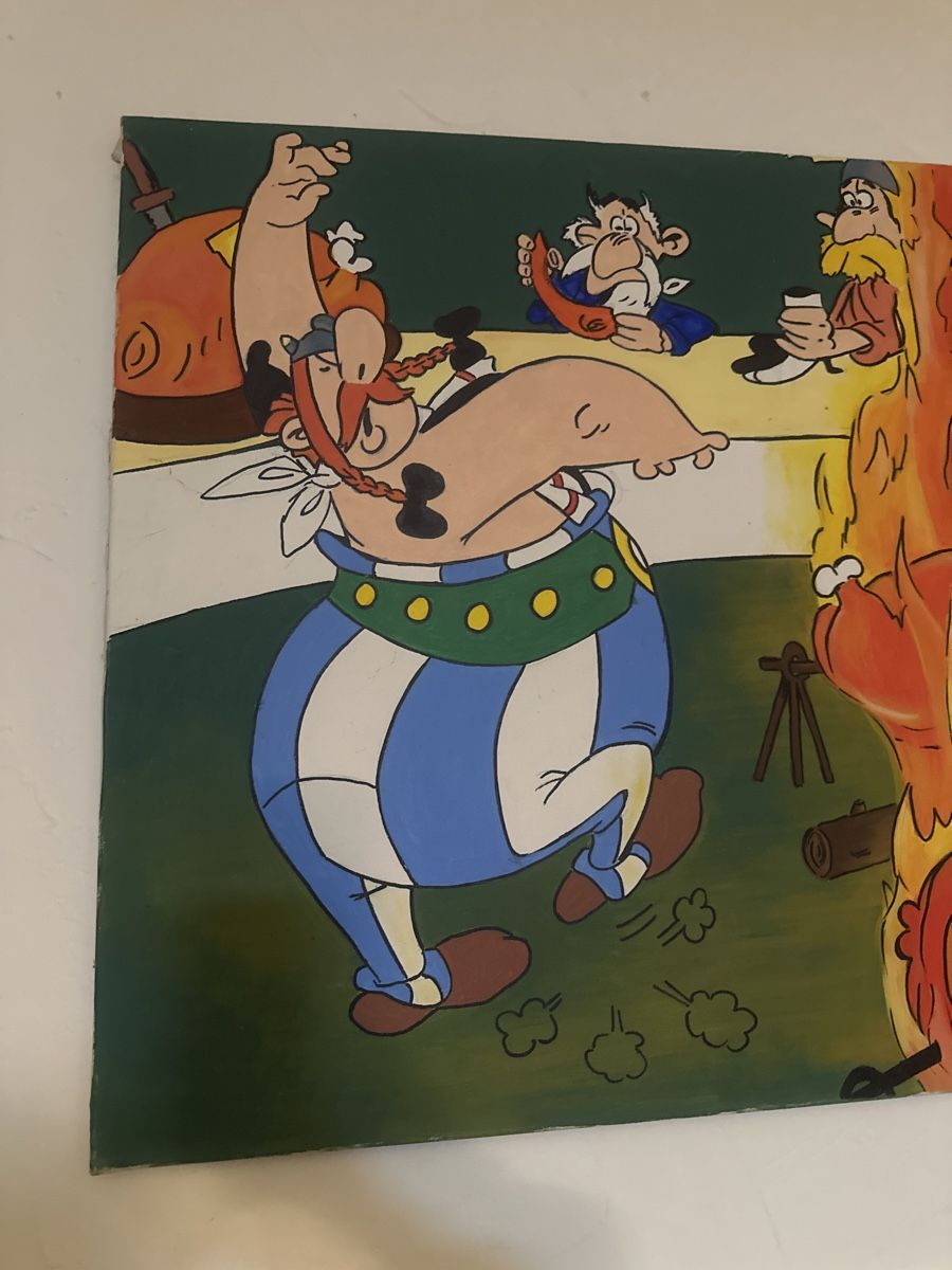 Fumetti: Witziges Asterix & Obelix Gemälde, Acryl auf Leinwand – Usato da Frauenfeld venduto da aluma14 3