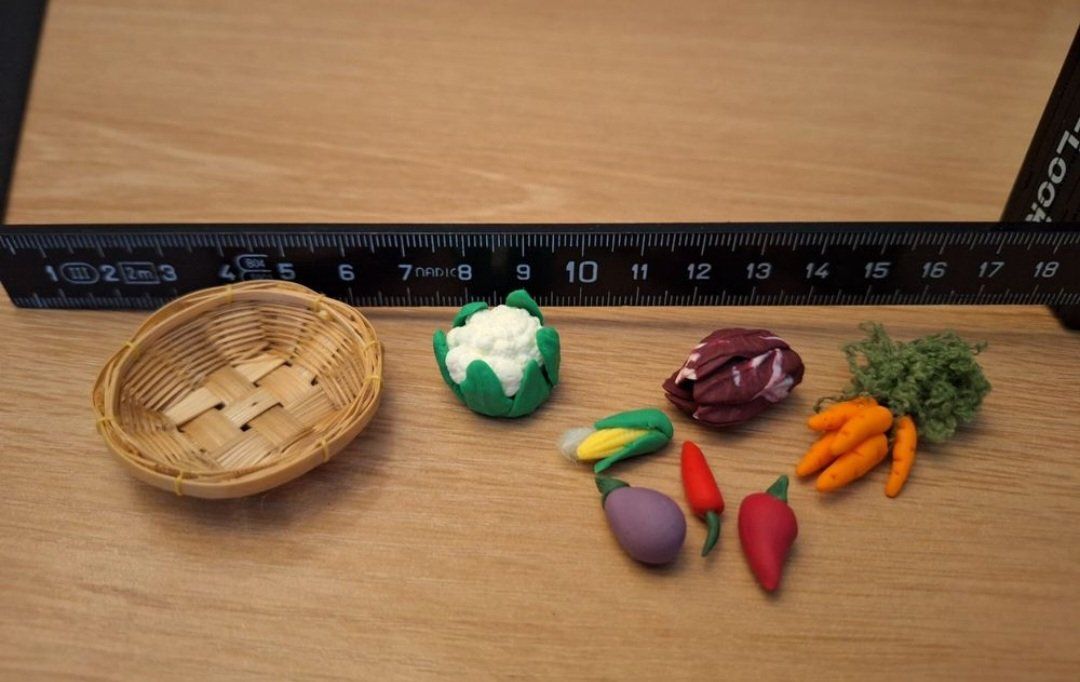 Case e mobili per bambole: Handmade Gemüse im Korb – Nuovo (secondo la descrizione) da Zürich venduto da HandmadeTinyFood 2