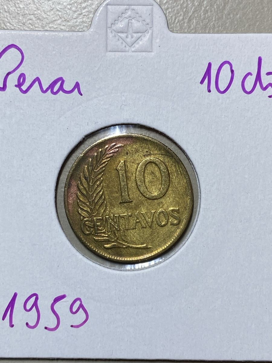 Alle Münzen: Pérou - 10 centavos - 1959 – Gebraucht aus Payerne von Mike1682