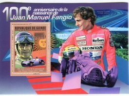Block "Formel 1. Juan Manuel Fangio". Guinea.