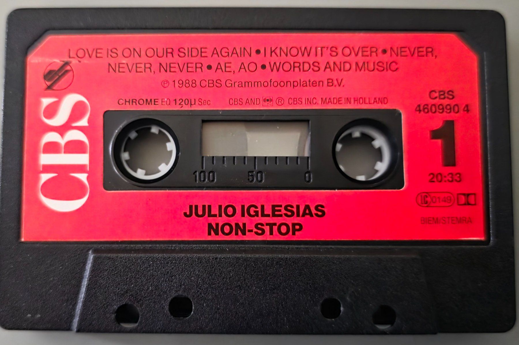 Musicassette: Julio Iglesias MC – Non-Stop – Usato da Root venduto da atelier22 2