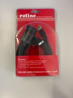 6 Stück Roline USB 2.0 Verlängerungskabel 5m neu