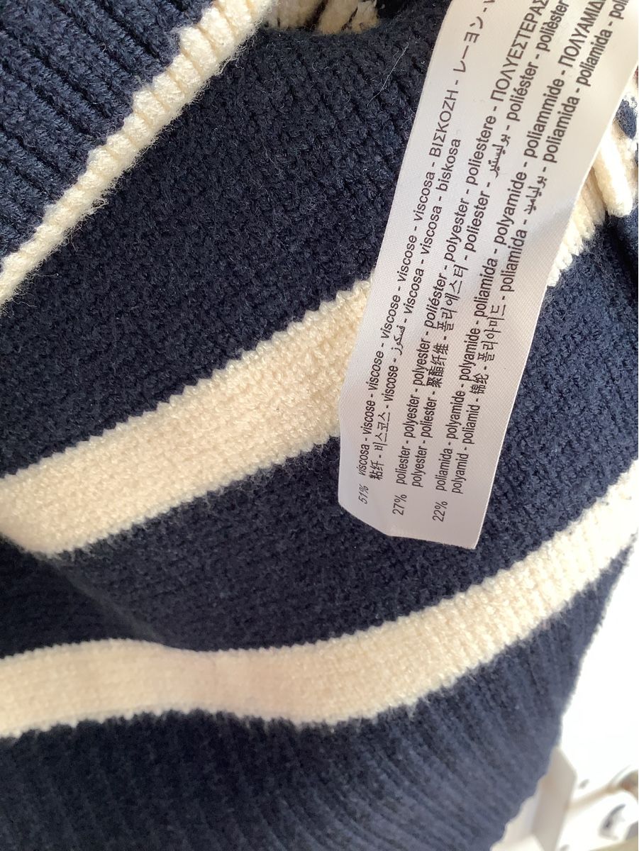 Zara Maglioni & Felpe: Dicker Strickpullover gestreift von Zara S/M Viscosemix – Usato da Stäfa venduto da loveforeverlove 5