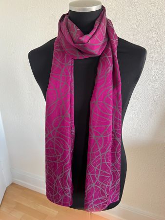 Colora Schal, 49% Seide, 2 seitig tragbar, NEU
