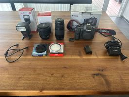 Canon EOS 70D Digital-Kamera mit Zubehär, Top Zuztand!