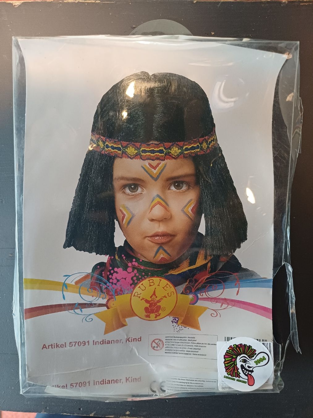 Parrucche: kinder indianer perücke – Nuovo e nell'imballaggio originale da Gipf-Oberfrick venduto da LuuserSieche2004