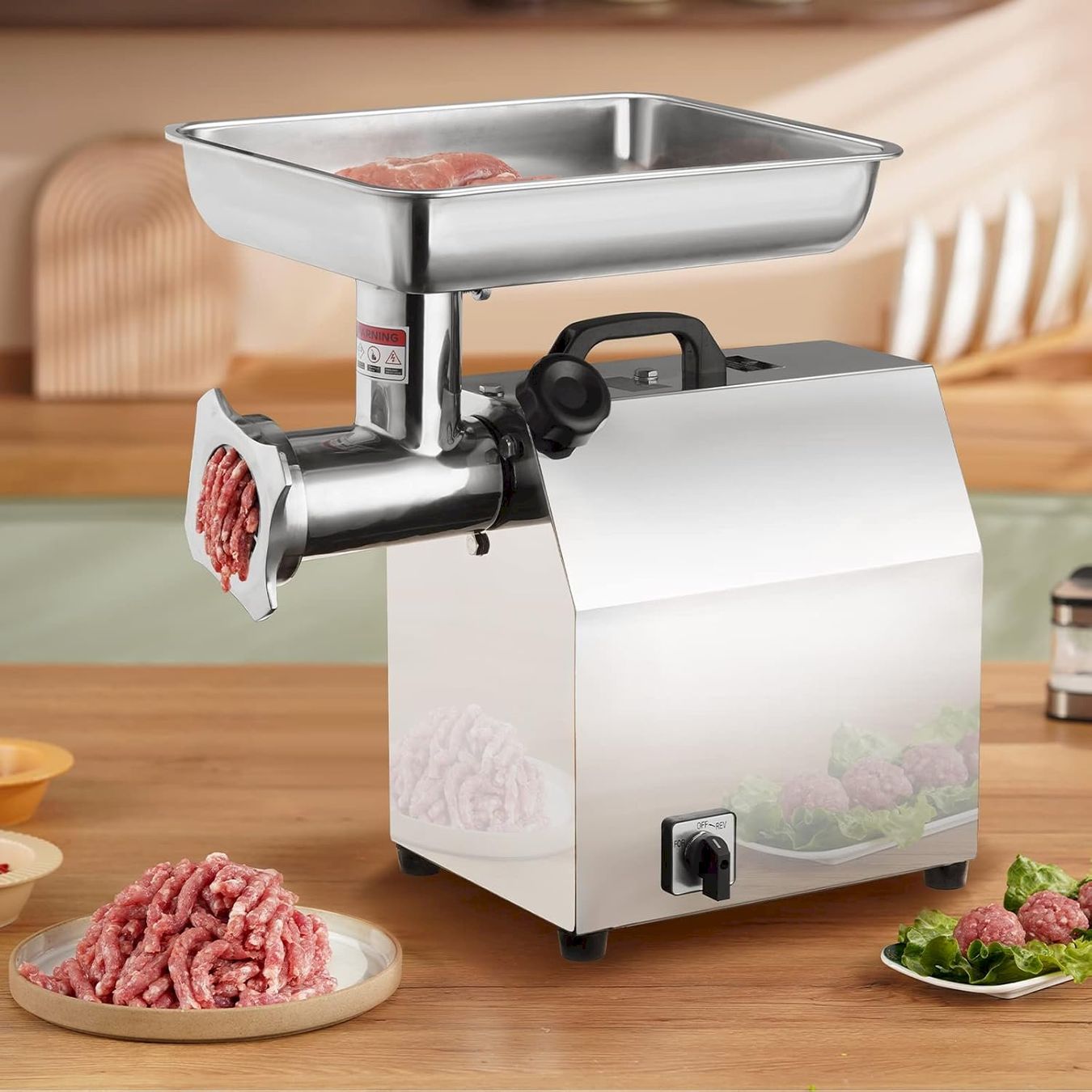 Attrezzatura professionale & Gastronomia: VEVOR Fleischwolf 1100W Edelstahl 304 – Nuovo e nell'imballaggio originale da Bottighofen venduto da zaap 2