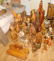 Holzfigur geschnitzt grosses Konvolut