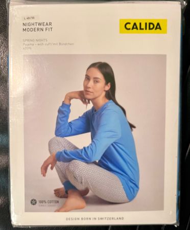 Neuer CALIDA Pyjama Gr. 48 - 50  100% Baumwolle