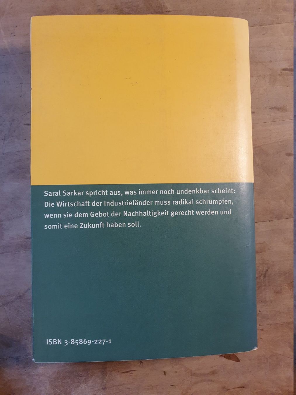 Libri: Die nachhaltige Gesellschaft Saral Sarkar Rotpunkt – Usato da Zürich venduto da loosebone 4