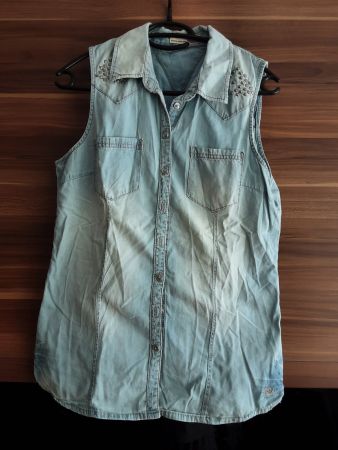 Damen Jeansbluse Tom Tailor Denim blau Grösse S