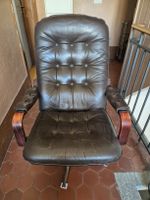 Ledersessel braun Vintage Style