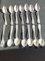 alte versilberte Löffel / Gabel ca 400gr Konvolut