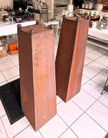 2 Blumenständer/säule aus Corten-Stahl, Paar - TOP!