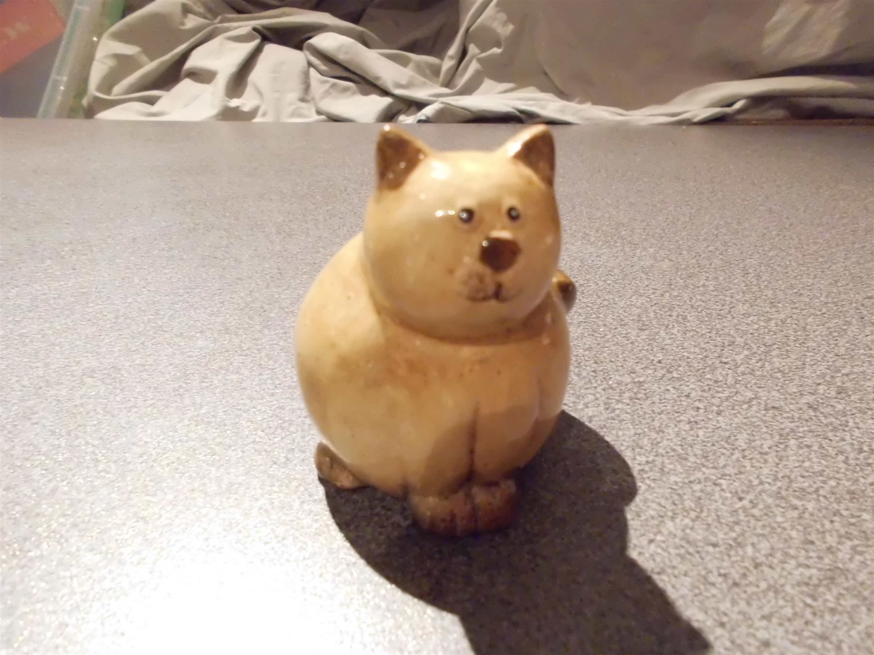 Figuren: Katze hellbraun/dick – Gebraucht aus Zürich von abraxas1291