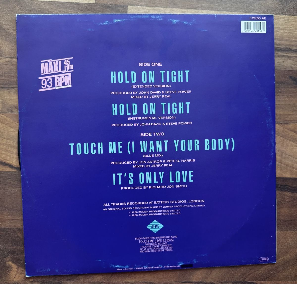 Schallplatten: Samantha Fox -  Hold On Tight - 12" Maxi - 80s – Gebraucht aus Rorbas von BlackstarRecords 1