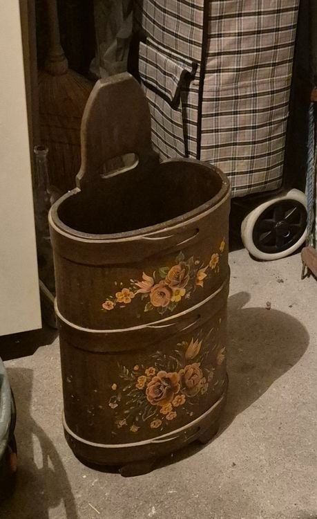 Altro per la casa: Antike Holz-Chriesi-Eimer, Handbemalt, Vintage – Usato da Liebefeld venduto da DekoBrokland 1