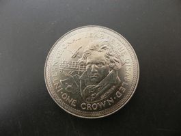 Isle of Man 1 Crown 1981 - Year of Disabled - Beethoven