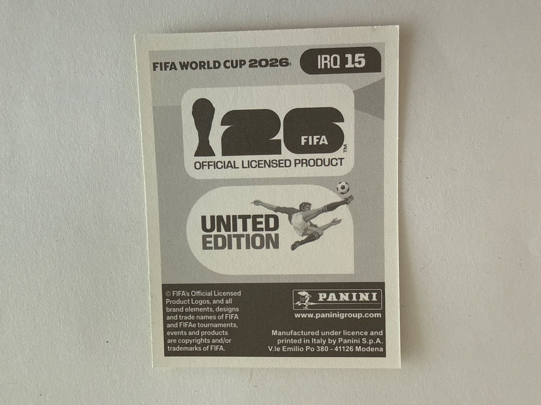 Panini Carte collezionabili: Sher IRQ15 - Panini CH Edition WM 2026 – Nuovo (secondo la descrizione) da Grenchen venduto da nicus_aveiro 1