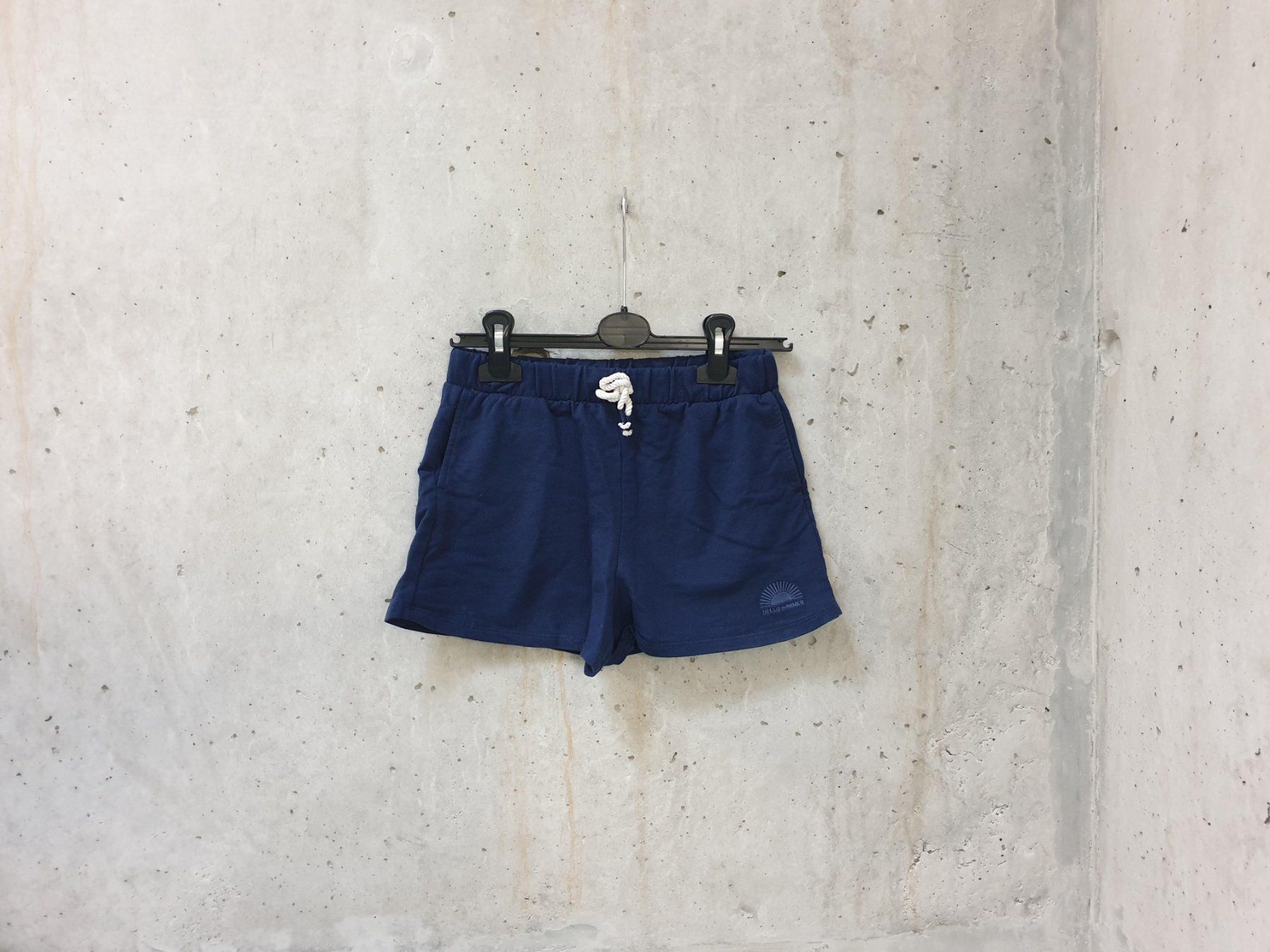 Short en molleton Okaïdi, bleu marine, fille, taille 134 (Neu