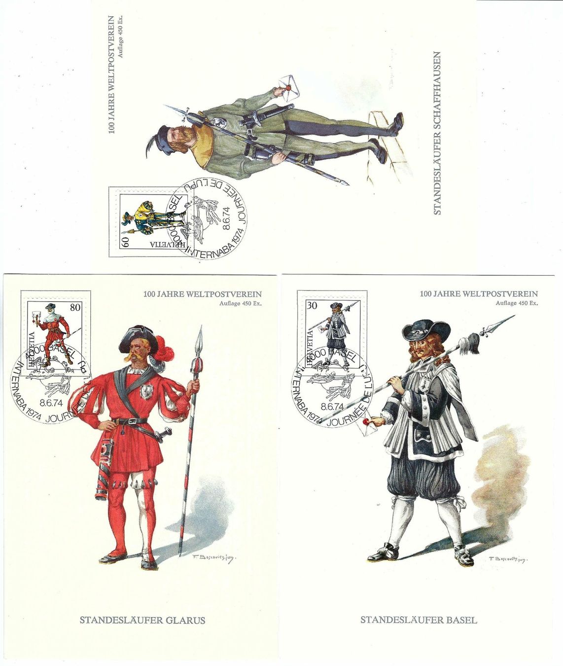 Alle Briefmarken: 13 Maximumkarten "Standesläufer" m4 – Gebraucht aus Aarau von fussball-fussball 1