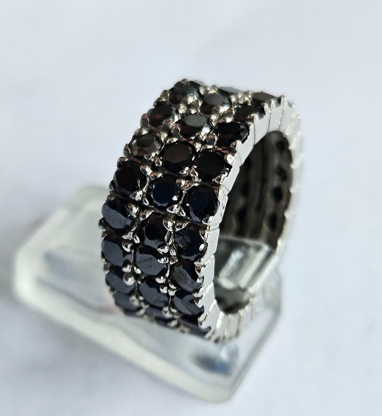 Onyx Ringe: Ring  black Onyx drei reihig Grösse 54 – Neu (gemäss Beschreibung) aus Zürich von adriben 2
