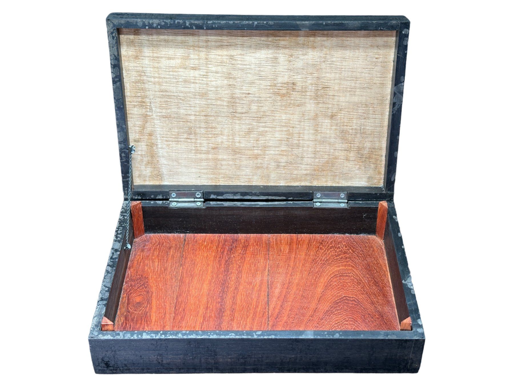 Humidore: Ancienne cave à cigares en bois avec décorations en corne – Gebraucht aus Morges von deco.vintage 9