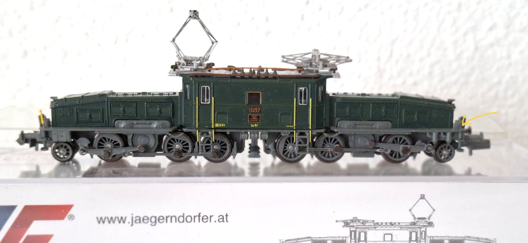 Jägerndorfer Trains électriques: JC Jägerndorfer Ce 6/8 II SBB – Défectueux à Biberist par Ntrains 2