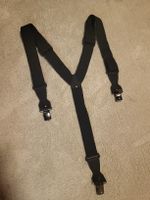 Eider Ski-Hosenträger schwarz mit Clips, gebraucht