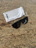 Belsun Sonnenbrille schwarz starke UV-Schutz, mit Beutel