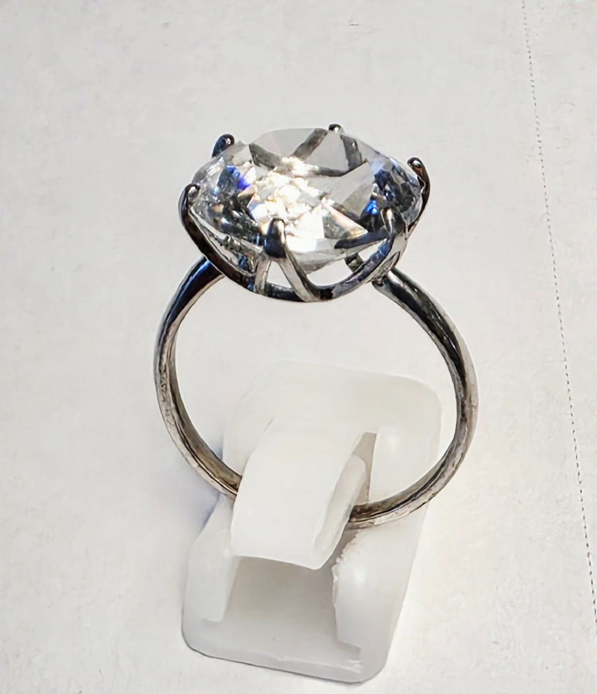 Ringe: Weiss Topas Fingerring Silber – Neu (gemäss Beschreibung) aus Zürich von benedikt12 4