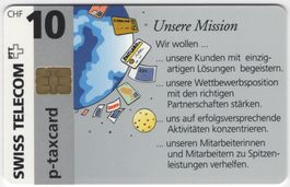 Ascom, Unsere Mission - seltene Schweizer Firmen Taxcard