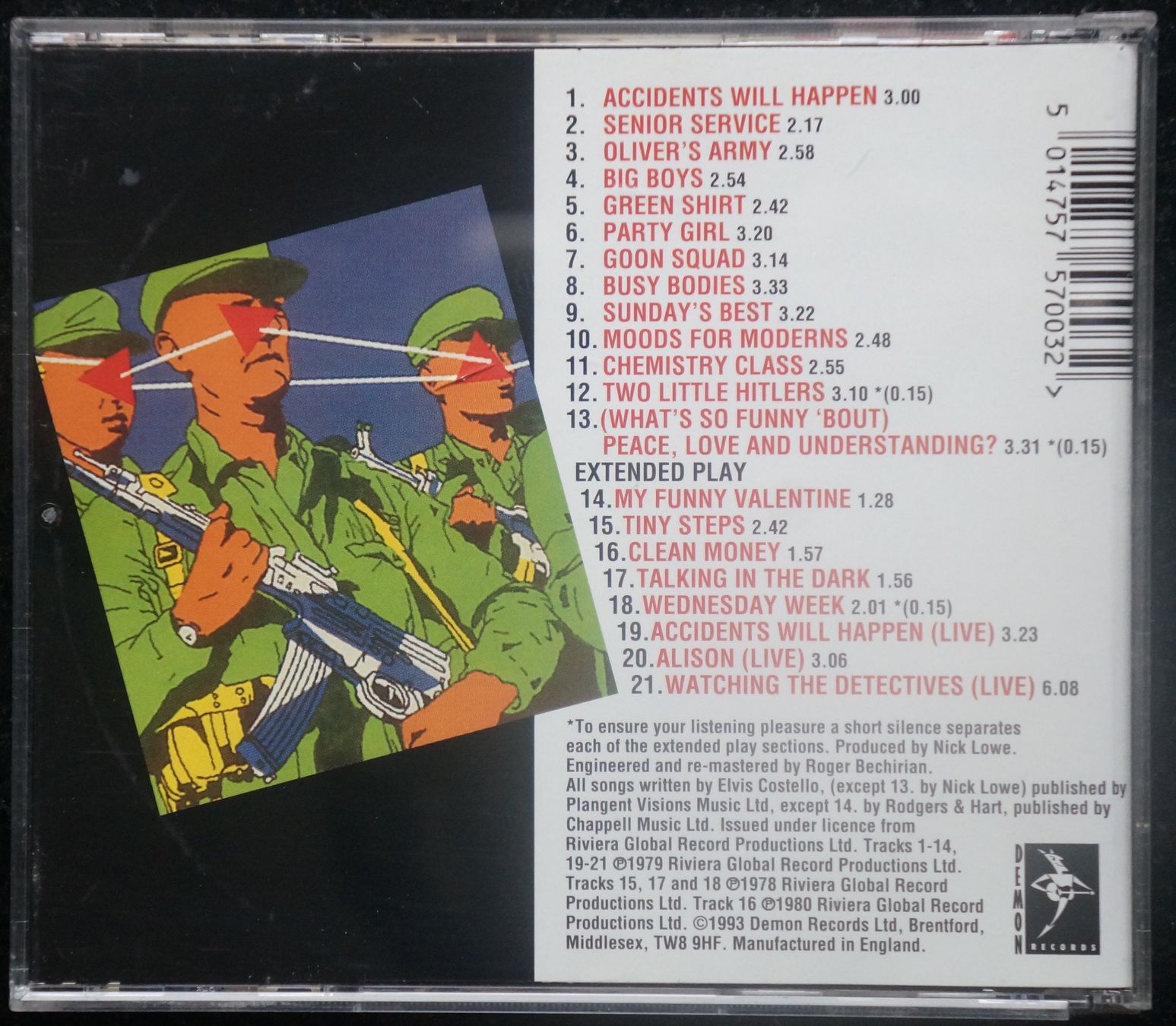 CD: Elvis Costello  - Armed Forces - CD – Usato da Schaffhausen venduto da spinelli02 1