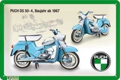 Puch Insegne: Blechschild 3D-PUCH DS 50 - 4 – Nuovo e nell'imballaggio originale da Rupperswil venduto da big-one-sale