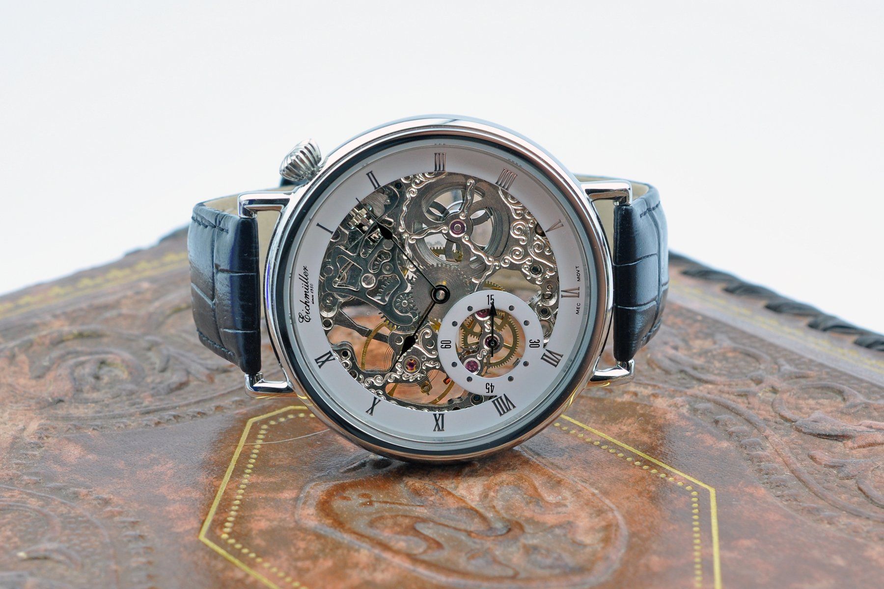 Orologi: Eichmüller schöne grosse Skelettuhr 50mm – Nuovo e nell'imballaggio originale da Wittenbach venduto da Gapservice 3