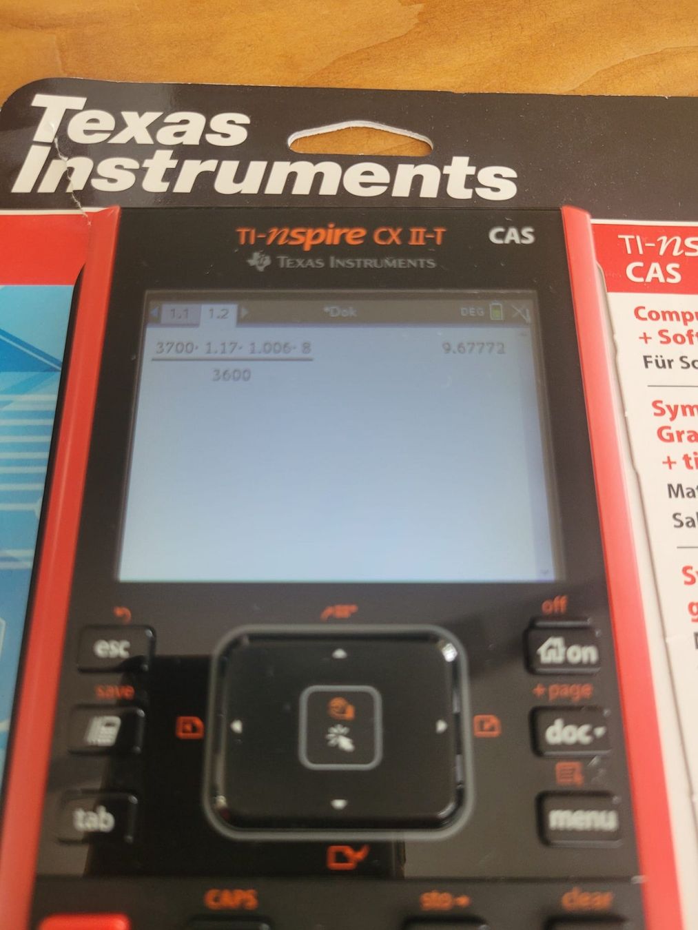 Calcolatrici tascabili: Texas Instruments TI-nspire CX II-T CAS – Usato da Reinach BL venduto da helix16 2