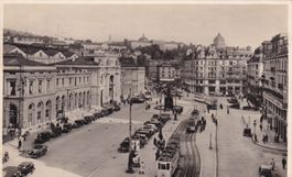 Zürich Bahnhofplatz  1933  ( Oldtimer + Tramway )