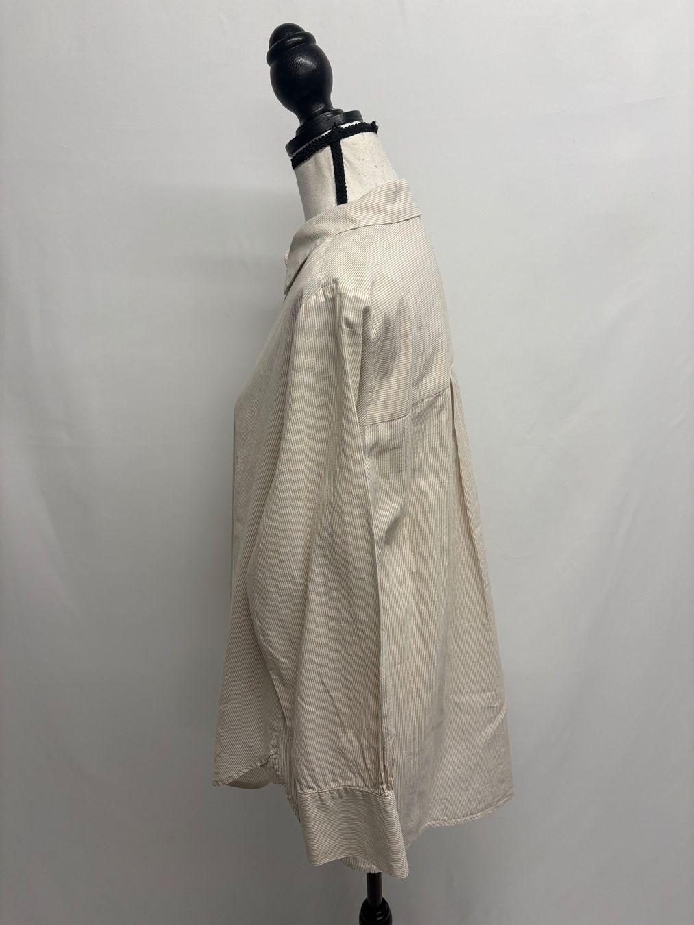 Opus Blusen: Opus Sommerbluse beige gestreift 36-42 Baumwolle Leinen – Neu (gemäss Beschreibung) aus Regensdorf von secondchancefashion 2