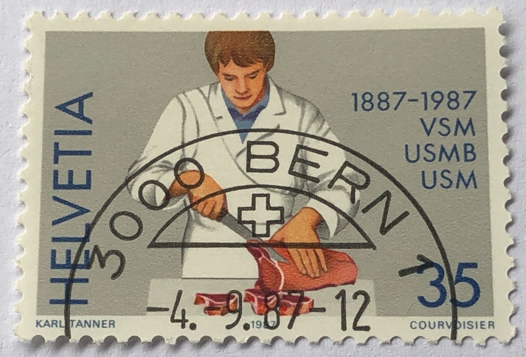 Alle Briefmarken: Nr.750 mit ET Stempel Bern – Gebraucht aus Aarau von Billa007