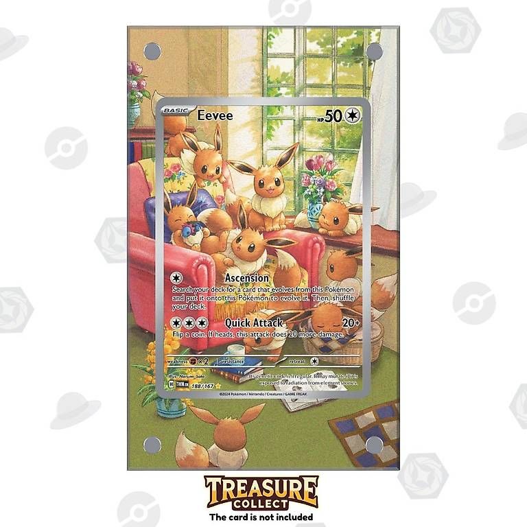 Pokémon Carte collezionabili: Eevee 188/167 - Pokémon Extended Artwork Display Case – Nuovo e nell'imballaggio originale da Canobbio venduto da TreasureCollect