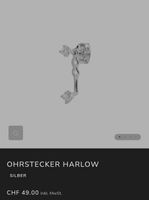 Fleur de Nuit - Ohrstecker Harlow Silber mit Zirkonia