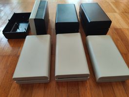 6x Gehäuse für Elektronik, 4x7x12cm, neu